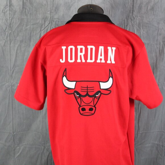 Chicago Bulls Warm Up Jacket (VTG) - Michael Jordan 23 by Nike - Men's Large - Picture 8 of 14